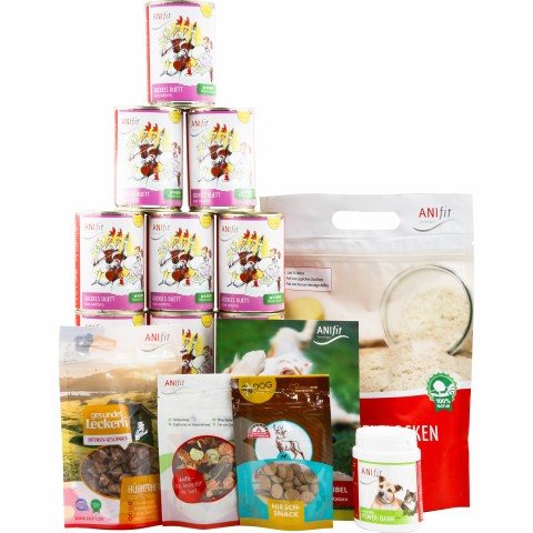 Hund Hundefutter Nassfutter Futterumstellungs-Paket 400g 1 Produktmix zum Futterwechsel -1- Anifit